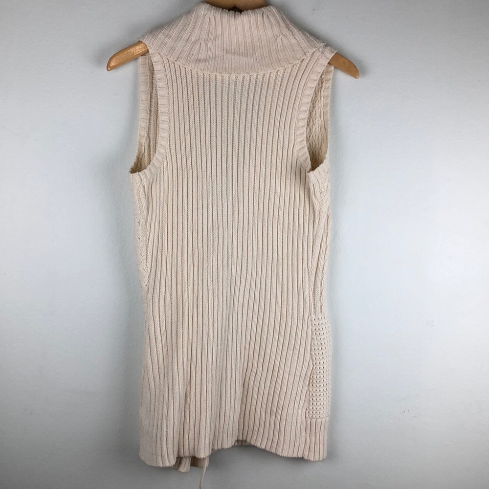 Lauren Ralph Lauren Knit Sweater Vest with Buckle - Picture 3 of 8